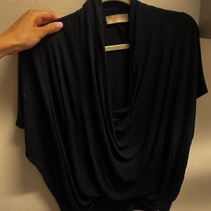Flowy black cotton top